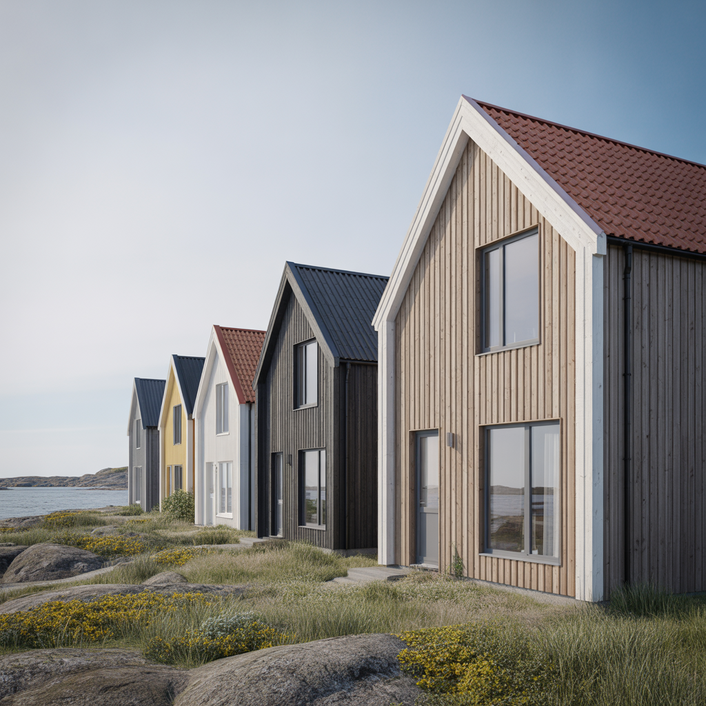 1.Sa valjer du ratt fasadmaterial for kustnara byggnationer