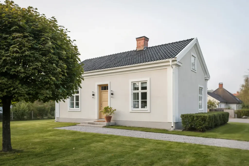 fasadbyte och putsrenovering p enplansvilla i l ddek pinge bjarred