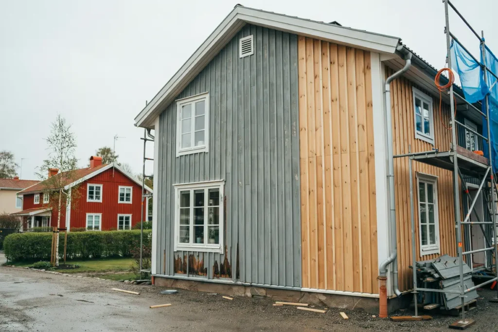 byta panel p huset tecken p r tskador r tt tidpunkt och smarta val f r en h llbar fasad